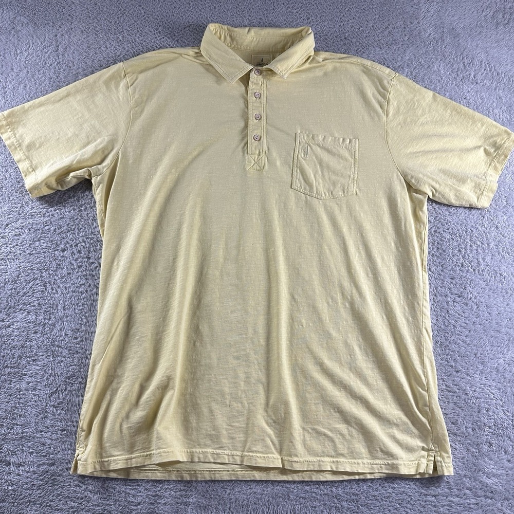 Johnny - O Polo Shirt Mens‎ XXL 2X Canary Yellow Original 4-Button
